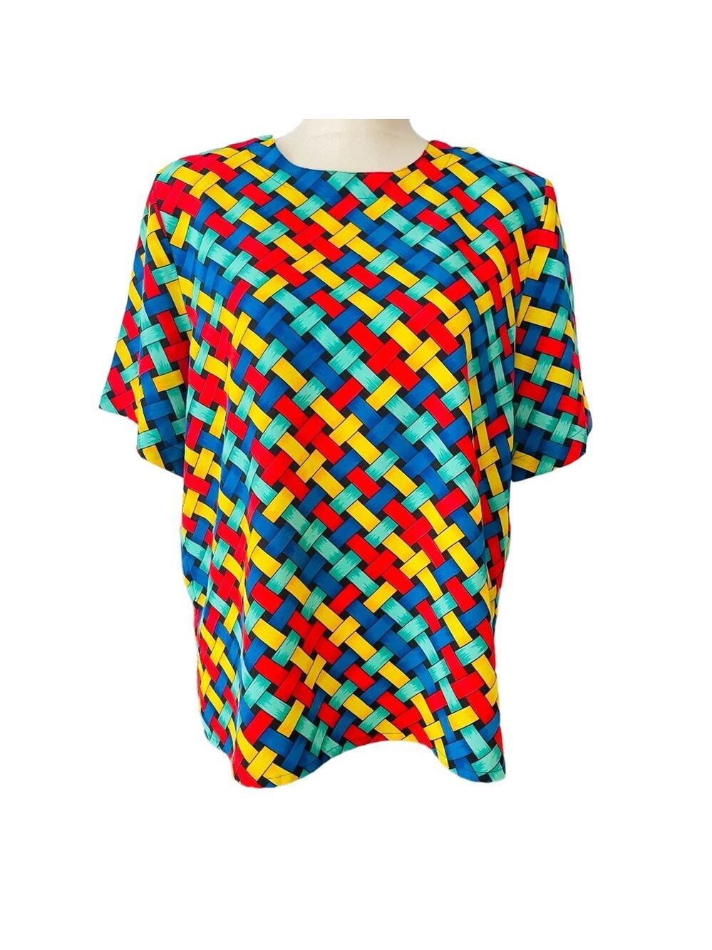 Kathy Che color block top